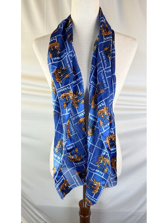 Other - University of Kentucky Wildcats Scarf GO BIG BLUE 100% Polyester 58" x12 SANDOL